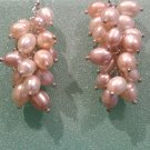 Freshwater cultured pearl drop earrings