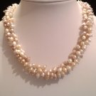 Freshwater cultured pearl necklace