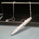 Ball point writing Pen w / Swarovski Crystal (sliver)