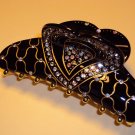 Swarovski crystal alligator barrette hair clip