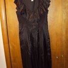 J. crew Ruffle dress (brown size0)
