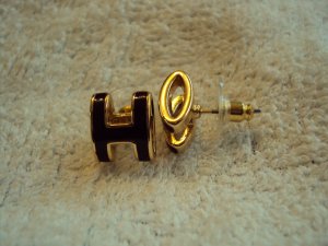 H shape earrings
