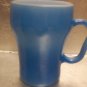 Vintage Fireking Blue Glass "Coke" Coffee Mug