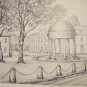 Vintage Pen and Ink Print - K.H. Zapf - German Bldgs.#4