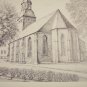 Vintage Pen and Ink Print - K.H. Zapf - German Bldgs.#5