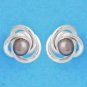 Brand New, Genuine Black Pearl Stud Earrings