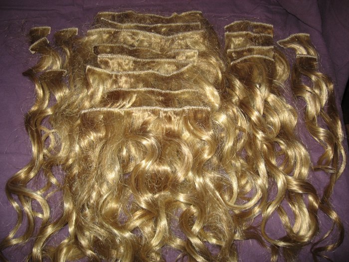 5. Blonde and ginger hair extensions - wide 6