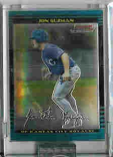 Jon Guzman Kansas City Royals 2002 Bowman Chrome Uncirculated Rookie Card