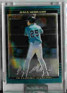 Jesus Medrano Florida Marlins 2002 Bowman Chrome Uncirculated Rookie Card
