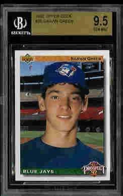 Shawn Green New York Mets 1992 Upper Deck Rookie Card BGS 9.5