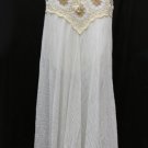 Long V-crochet skirt