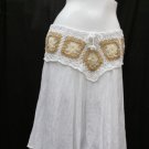 V crochet short skirt