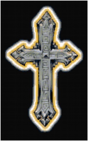 Counted Cross Stitch Original Pattern Gothic Cross Counted Cross Stitch Original Pattern Gothic Cross