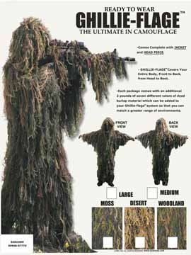 Ghillie Flage Suit