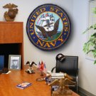 NAVY 44-inch Non-Licensed Round Ball Rug