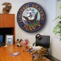NAVY 44-inch Non-Licensed Round Ball Rug