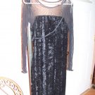 Goth net black velvet feel dress. Worn ONCE. Absolutely superb. Glamor Goth Sexy
