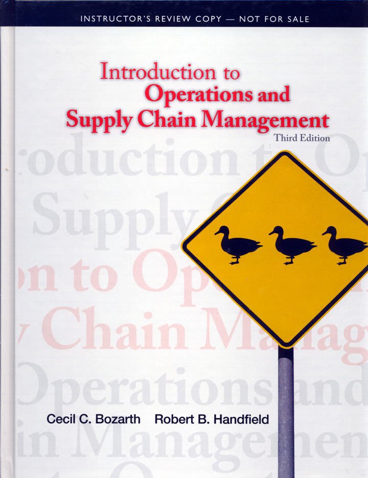 NEW Introduction To Operations And Supply Chain Management 3rd ...