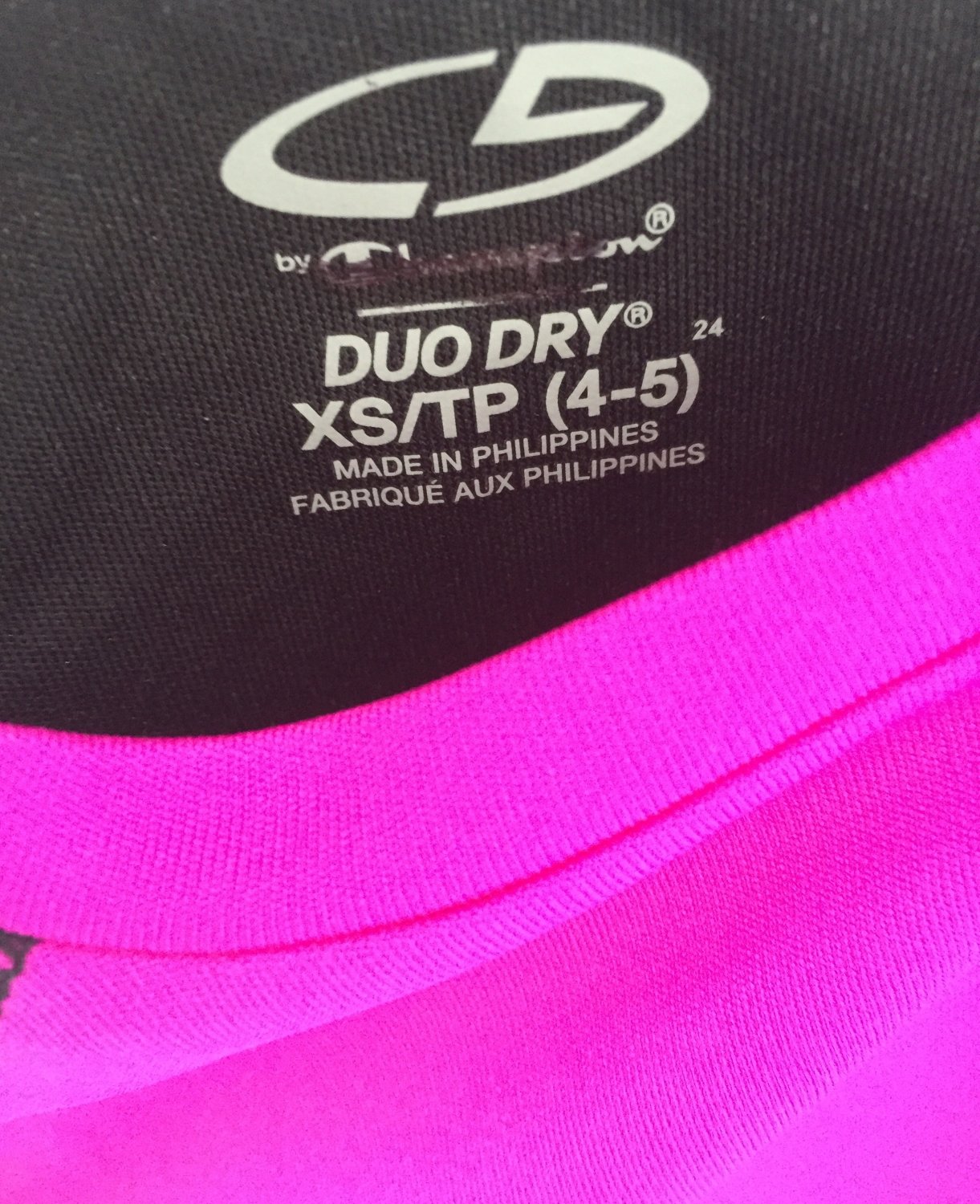 C9 by Champion Duo Dry Purple Black Workout Active Long Sleeve Top Shirt XS (4-5) RN15763 CA00153