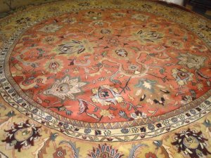 Awesome 14 ft Round William Morris Ptrn Handmade Area Rug carpet (V22)