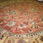 Awesome 14 ft Round William Morris Ptrn Handmade Area Rug carpet (V22)