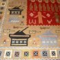 Rare Large 9x12 ft War Area Rug Carpet. (V77)