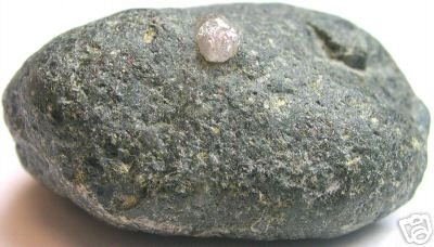 Rough diamonds in kimberlite 