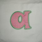 Personalized, appliqued burp cloth