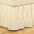 300 Thread Count Queen Bed skirt Egyptian Cotton Ivory Color