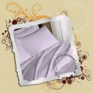 1000tc Queen Sheet Set Egyptian Cotton Lavender Stripe Bed Sheets