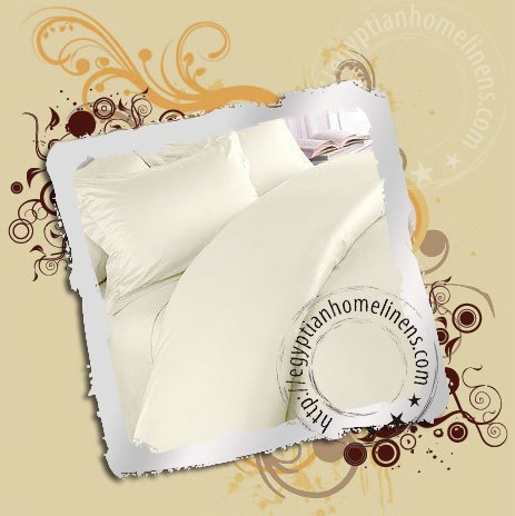 Queen Ivory Sheet Set Egyptian Cotton 600TC Sheets