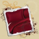 1000TC Queen Burgundy Stripe Sheet Set Egyptian Cotton