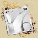 Egyptian Cotton Queen Sheet Set White Stripe 1000TC