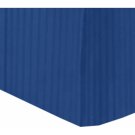 400 Thread Count Queen Bed skirt Egyptian Cotton Navy Blue Color
