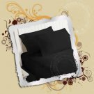 Fitted Sheet 600-TC Calking Size Black Egyptian Cotton