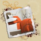 Queen Fitted Sheets 600-TC Egyptian Cotton Brick Red