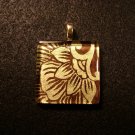 Gold Abstruct Pendant