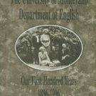 The University Of Montevallo Department Of English: Our First Hundred Years, 1896-1996
