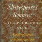 Rowse, A. L. Shakespeare's Sonnets: The Problems Solved