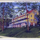 Linen Postcard. Geneva Hall, Montreat, N.C., In the Land of the Sky