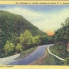 Linen Postcard. Entrance to Linville Caverns on Scenic Highway 221, N.C.