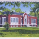 Linen Postcard. Carl Augustus Rudisill Library, Lenoir Rhyne College, Hickory, N.C.