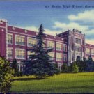 Linen Postcard. Senior High School, Gastonia, N.C.
