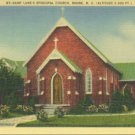 Linen Postcard. Saint Luke's Episcopal Church, Boone, N.C. (Altitude 3,333 ft.)