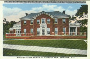 Linen Postcard. The Plonk School of Creative Arts, Asheville, N.C.