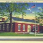 Linen Postcard. United States Post Office, Brevard, N.C.