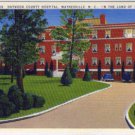 Linen Postcard. Haywood County Hospital, Waynesville, N.C., In the Land of the Sky