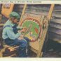 Linen Postcard. Making a Hooked Rug in Western North Carolina