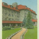 Linen Postcard. East Entrance, Grove Park Inn, Asheville, N.C.