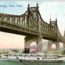 Divided Back Postcard. Queensboro Bridge, New York
